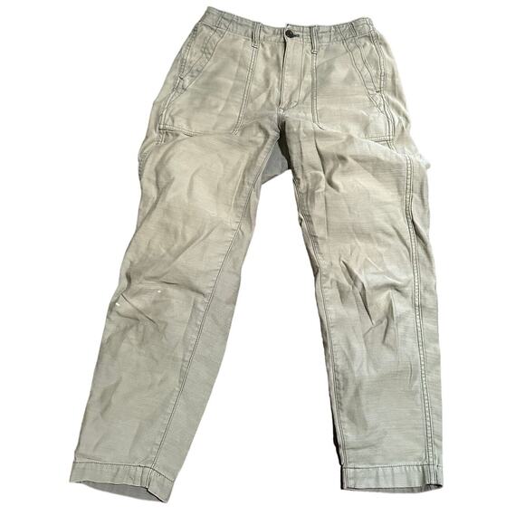 Madewell The Perfect Vintage Straight Workwear Pants, Green, Women's Size 24 - Picture 1 of 6